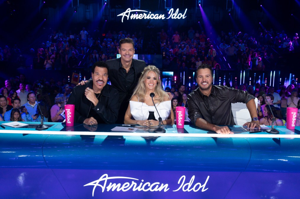 Lionel Richie, Ryan Seacrest, Carrie Underwood, Luke Bryan