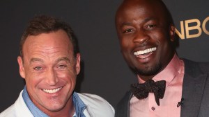 Akbar Gbajabiamila and Matt Iseman smiling