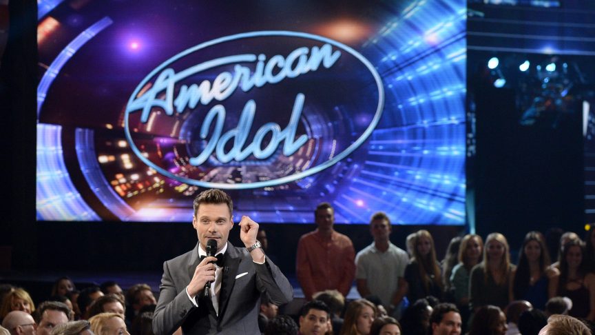 Host Ryan Seacrest at FOX's "American Idol" finale.