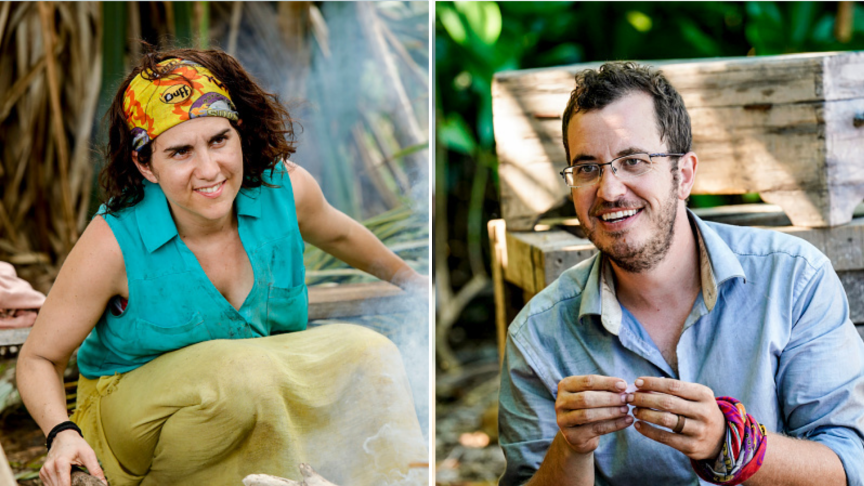 Aubry Bracco and Rick Devens on "Survivor: Edge of Extinction"