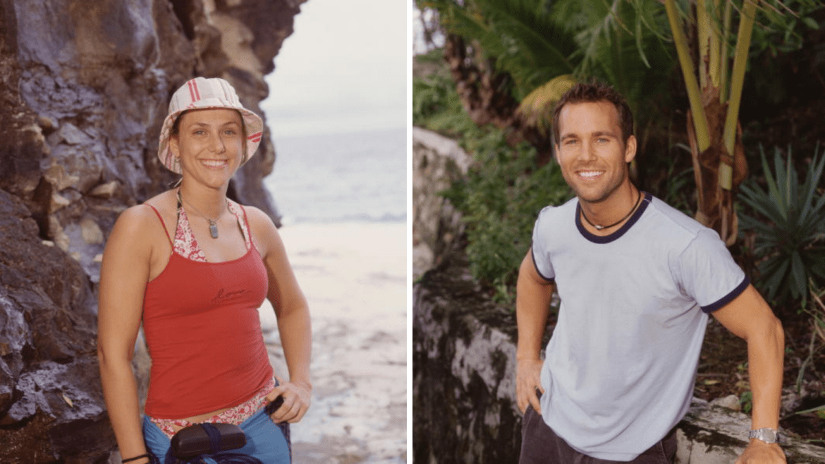 Jenna Lewis-Dougherty and Colby Donaldson on "Survivor: All-Stars"