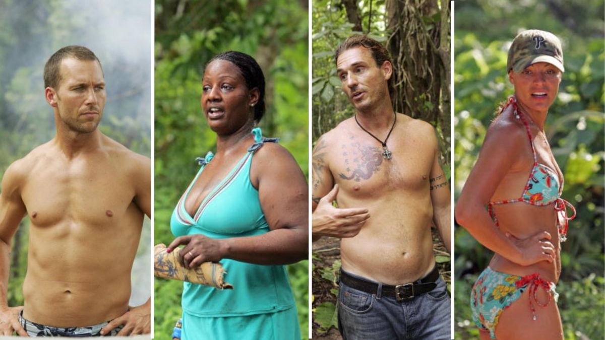 Colby Donaldson, Cirie Fields, Benjamin "Coach" Wade and Stephenie LaGrossa-Kendrick on "Survivor: Heroes vs. Villains"