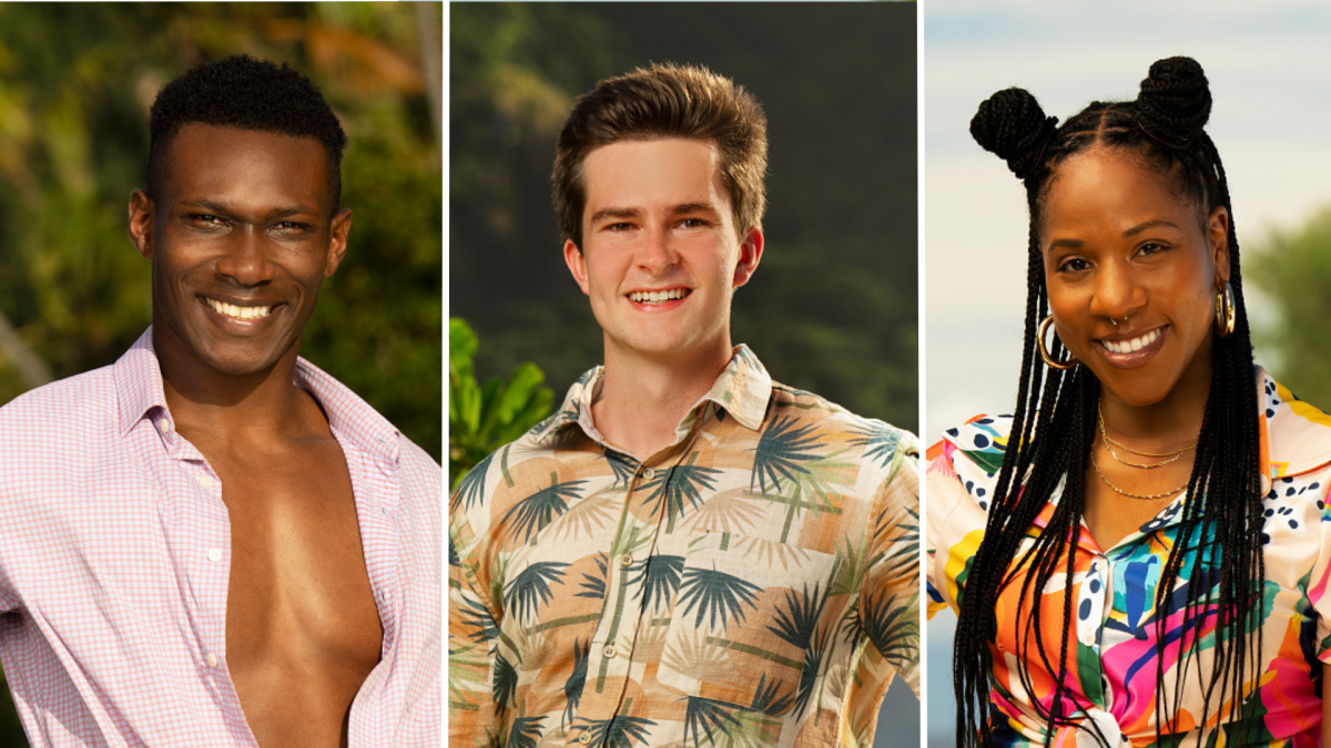 Q Burdette, Charlie Davis and Tiffany Ervin on "Survivor 46"
