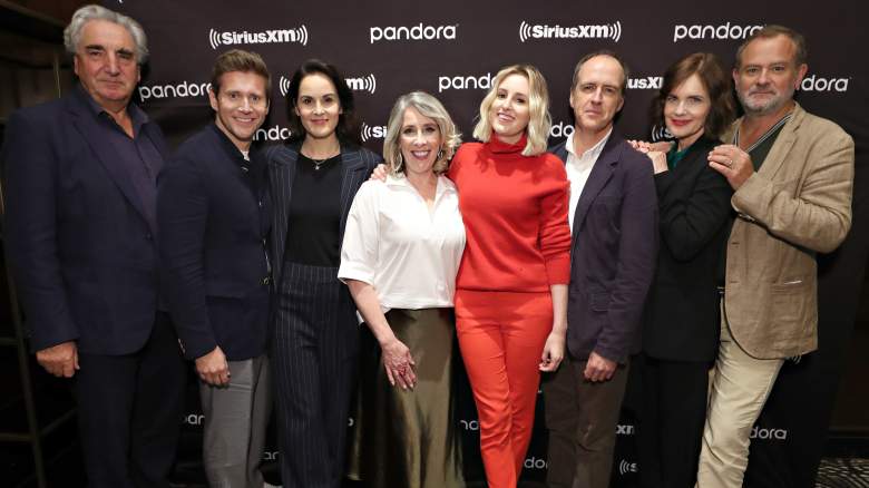 Jim Carter, Allen Leech, Michelle Dockery, Phyllis Logan, Laura Carmichael, Kevin Doyle, Elizabeth McGovern, and Hugh Bonneville