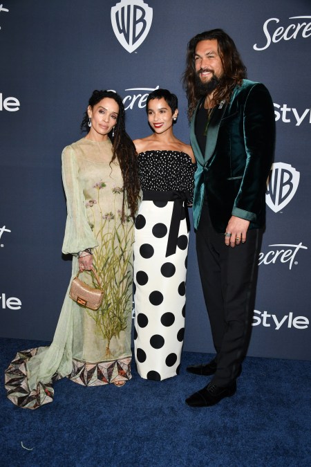 Lisa Bonet, Zoe Kravitz, and Jason Momoa