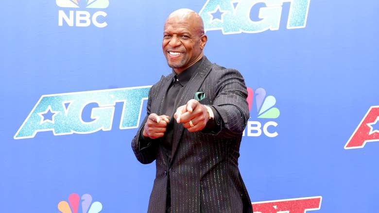 Terry Crews poses on AGT red carpet