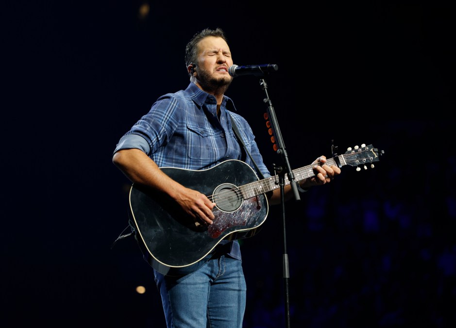 Luke Bryan performing on stage