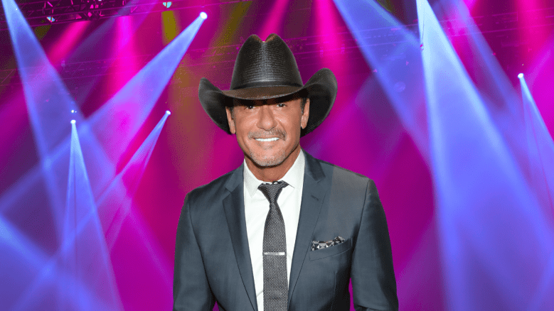 Tim McGraw smiling on stage