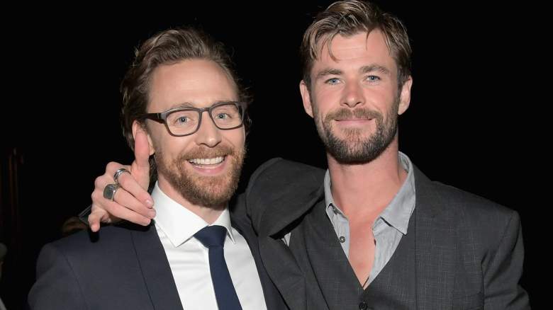 Tom Hiddleston and Chris Hemsworth