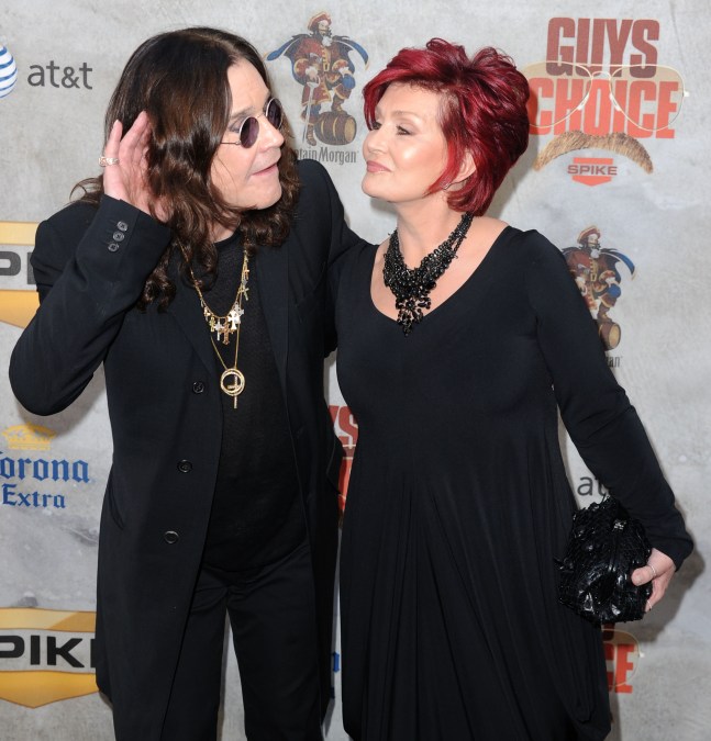 Ozzy Osbourne and Sharon Osbourne at Spike TV's 4th Annual "Guys Choice Awards" in 2010
