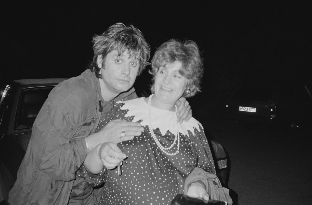 Ozzy Osbourne and Sharon Osbourne at Ridge Farm Studios in 1983