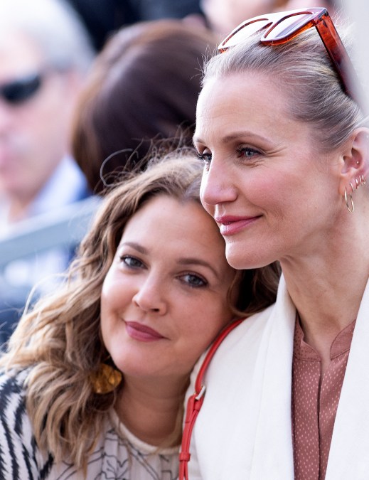 Actress Drew Barrymore and Cameron Diaz reunite
