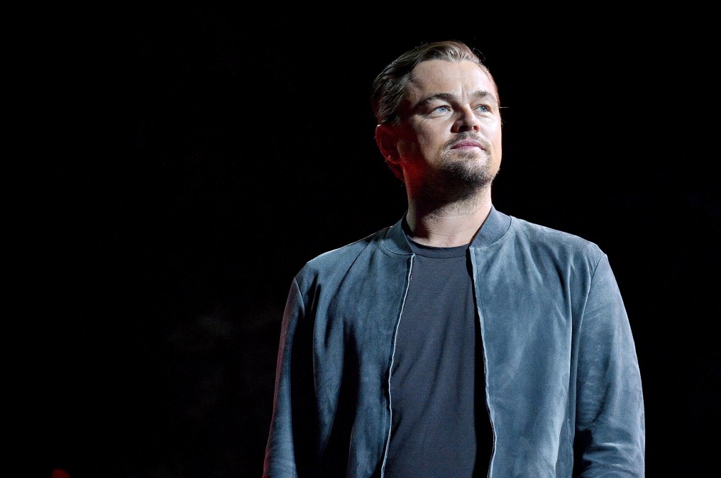 Leonardo DiCaprio speaks onstage