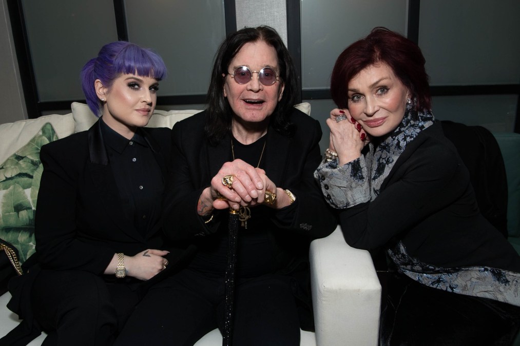 Ozzy Osbourne and Sharon Osbourne attend after party for 'A Million Little Pieces' with daughter, Kelly Osbourne, in 2019