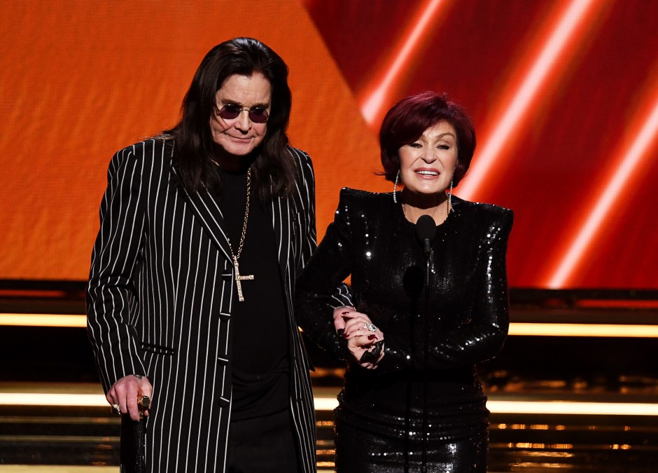 Ozzy Osbourne and Sharon Osbourne at the 62nd Annual GRAMMY Awards in 2020