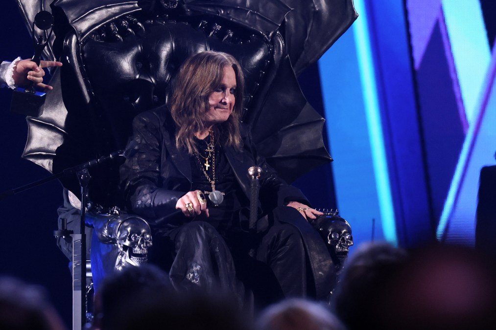 Ozzy Osbourne at 2024 Rock & Roll Hall of Fame Induction Ceremony 