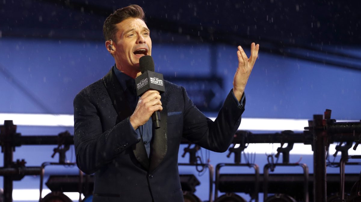 Ryan Seacrest at Times Square New Year's Eve 2025 Celebration