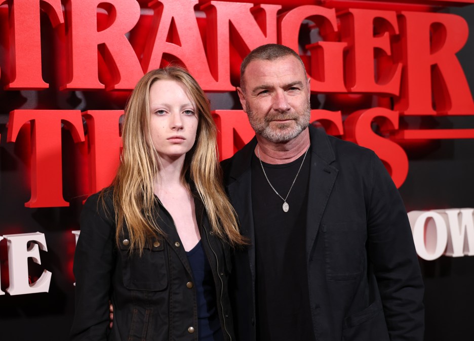 Kai Schreiber and Liev Schreiber attend the "Stranger Things: The First Shadow" Broadway Opening Night