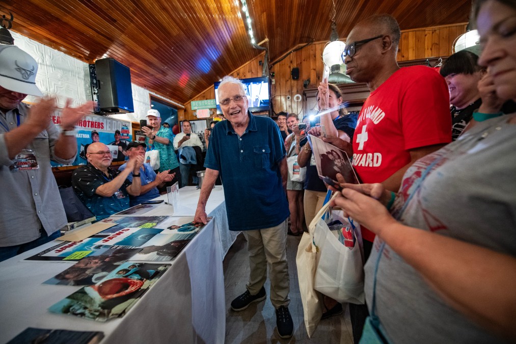 Jaws actor Richard Dreyfuss during the Jaws 50th Anniversary celebration n Edgartown, Massachusetts on June 21, 2025.