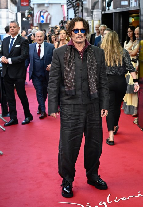 Johnny Depp attends the "Modigliani - Three Days On The Wing Of Madness" UK Premiere