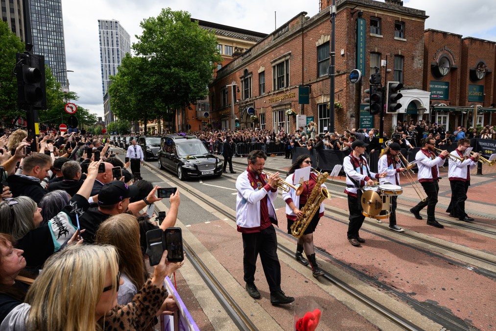 A brass band play Black Sabbath songs