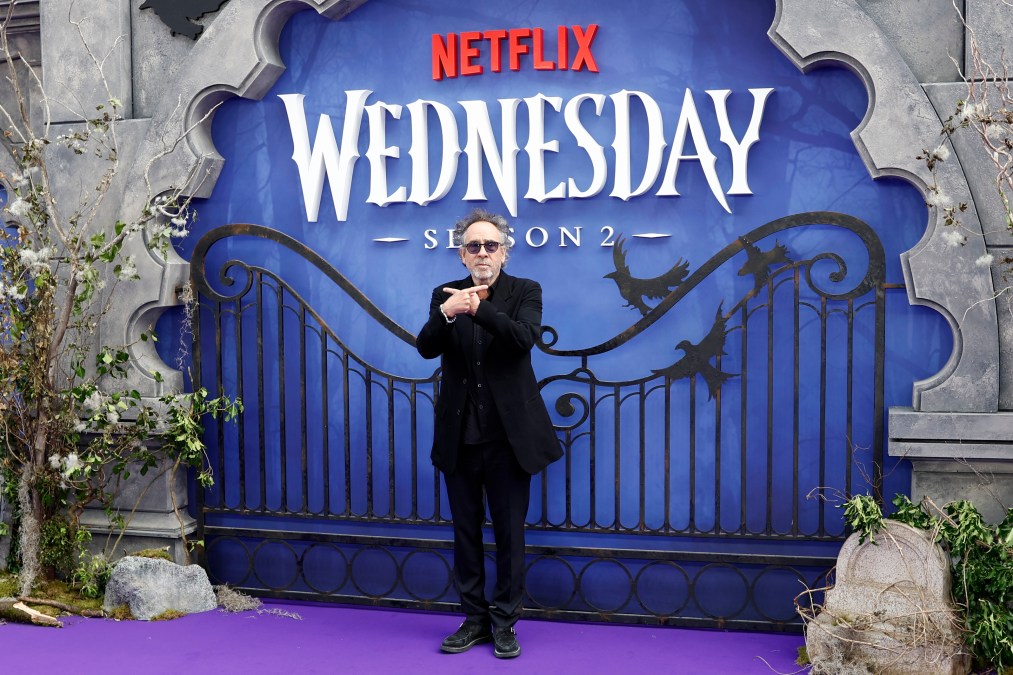 Tim Burton attends the "Wednesday" Season 2, Part 1 Global Premiere in 2025