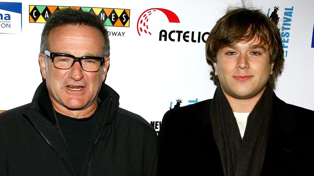 Robin Williams and Zak Williams