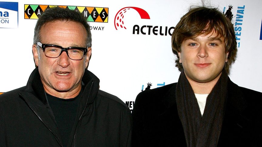Robin Williams and Zak Williams