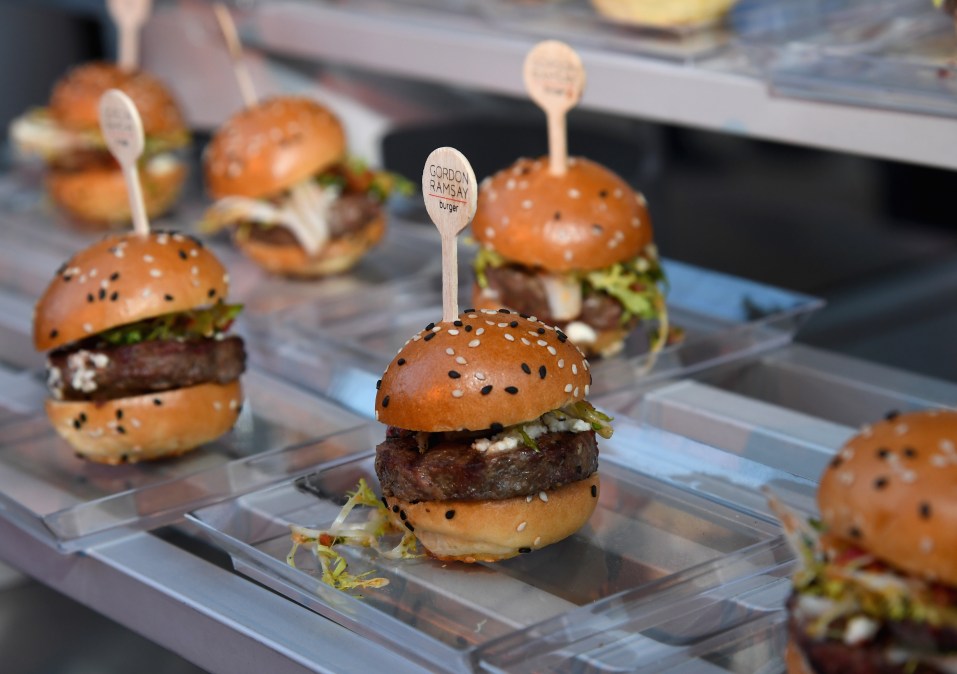 Gordon Ramsay Burger booth 