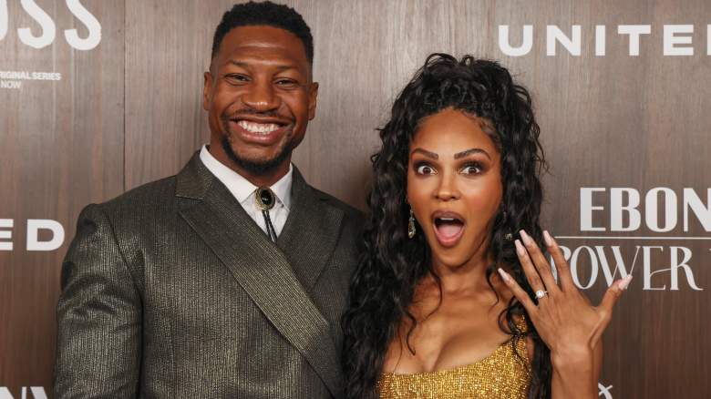 Jonathan Majors and Meagan Good on the red carpet for 2024 Ebony Power 100 List
