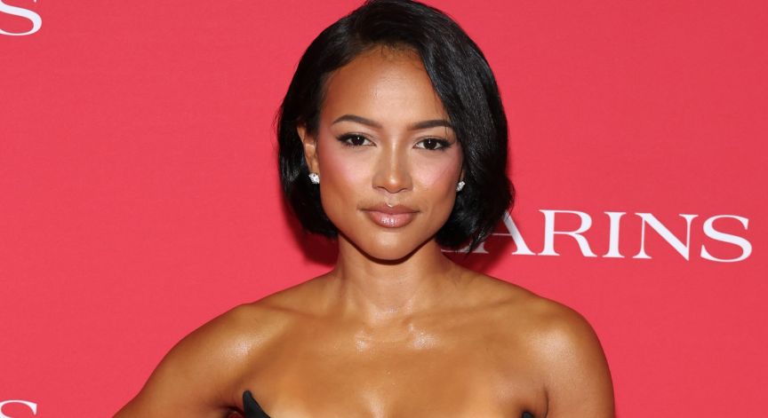 Karrueche Tran attends the Clarins ICONS Event at the Academy Museum of Motion Pictures on March 21, 2025