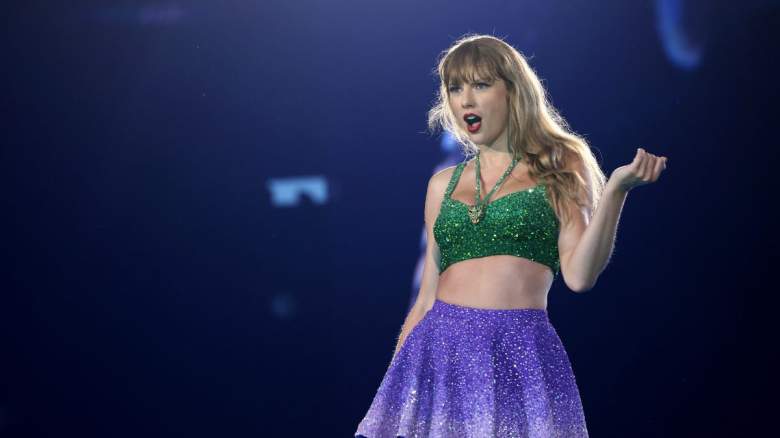 Taylor Swift performs onstage during "Taylor Swift | The Eras Tour" at Johan Cruijff Arena on July 05, 2024