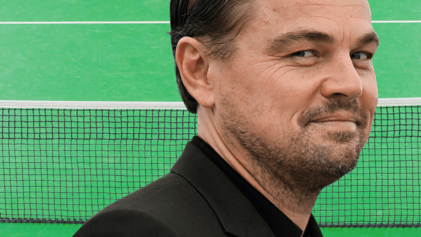 US actor Leonardo DiCaprio poses during a photocall in 2023