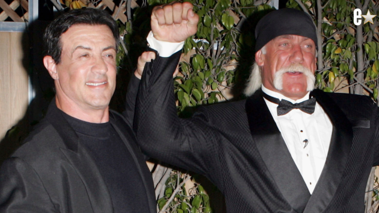 Wrestler Hulk Hogan and Sylvester Stallone