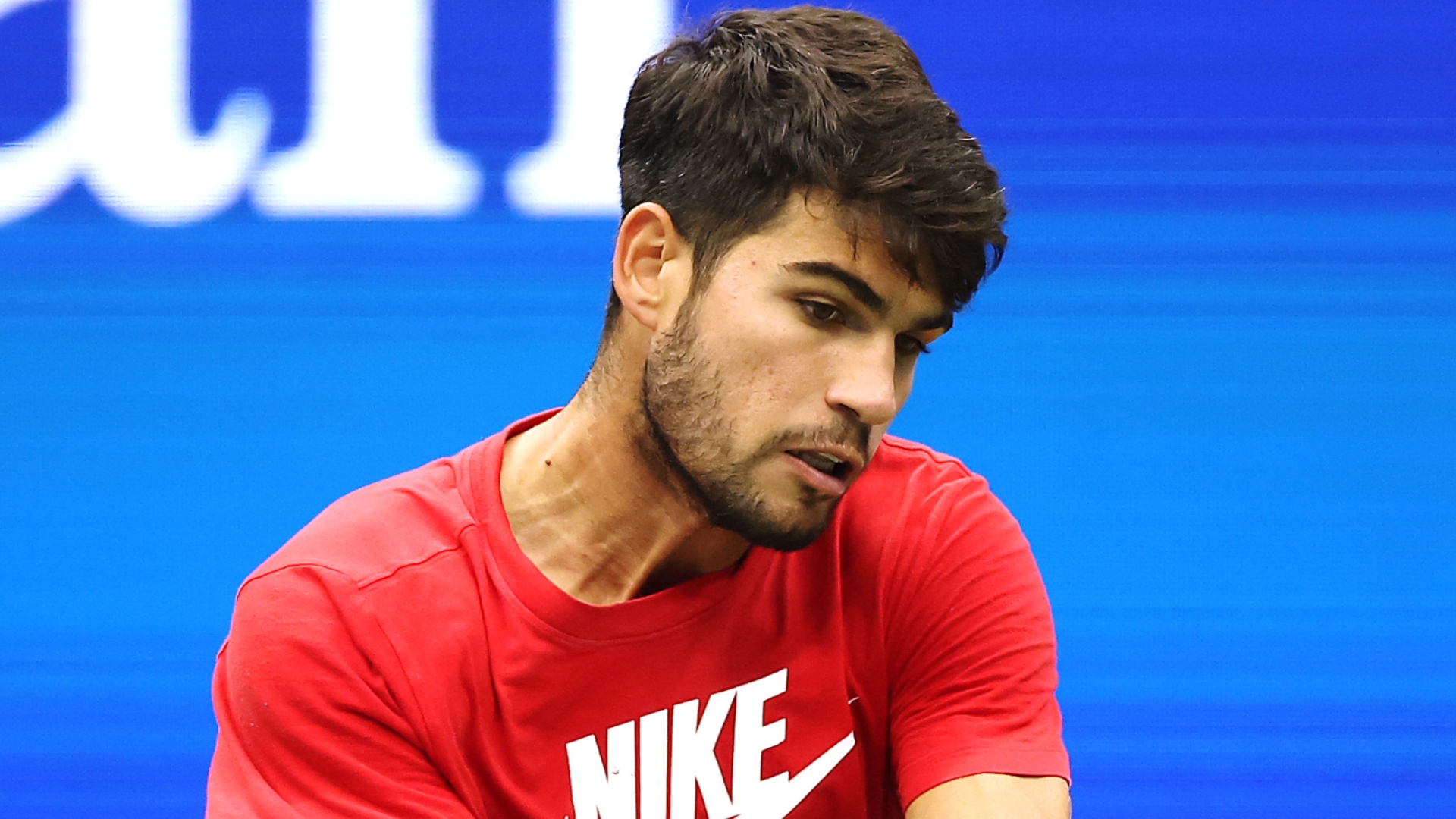 Carlos Alcaraz playing tennis