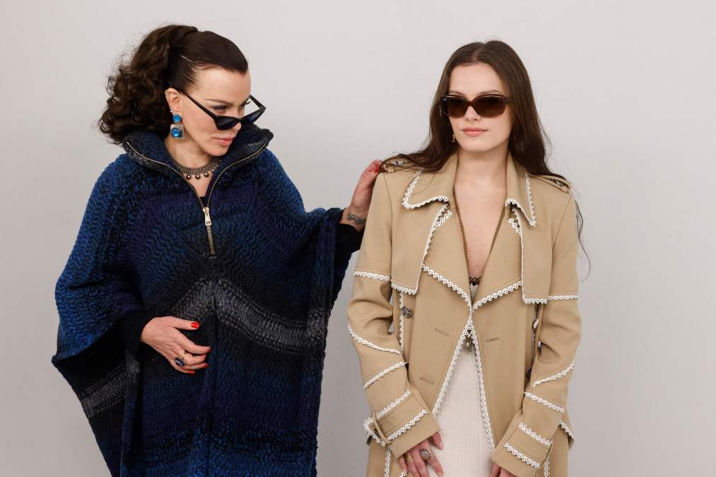 US Actress Deborah Anne Mazar Corcos aka Debi Mazar (L) and her daughter Evelina Maria Corcos 