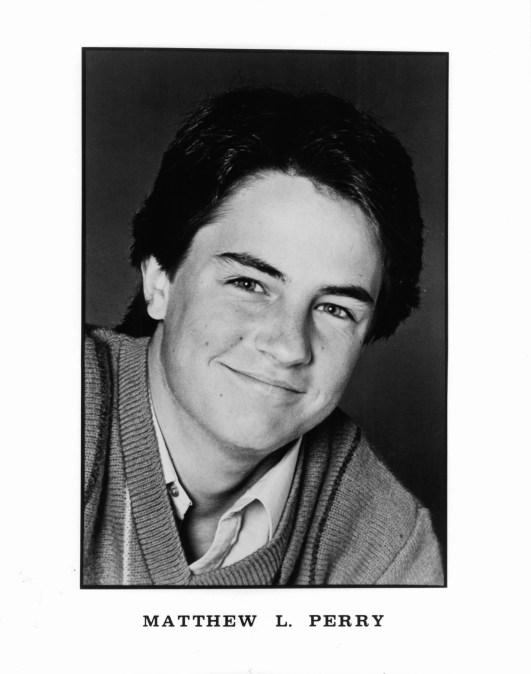 Matthew Perry, circa 1985. (Photo by Getty Images)