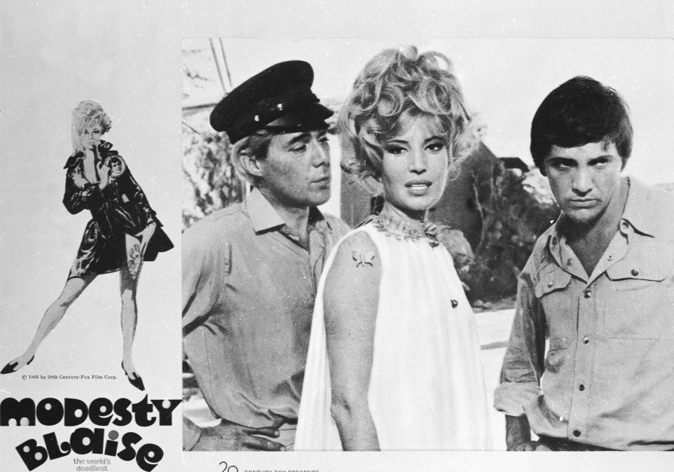 Promotional poster for the film, 'Modesty Blaise,'