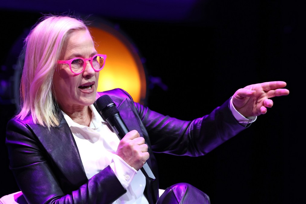 Patricia Arquette speaks during the "Master class with Patricia Arquette"