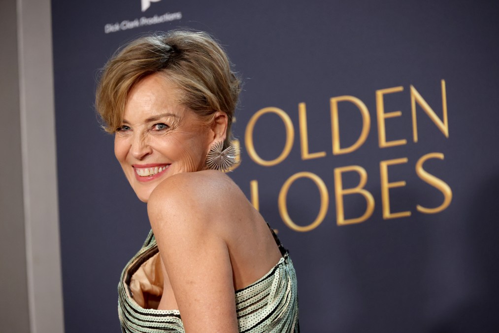 Sharon Stone poses in the press room during the 82nd Annual Golden Globe Award