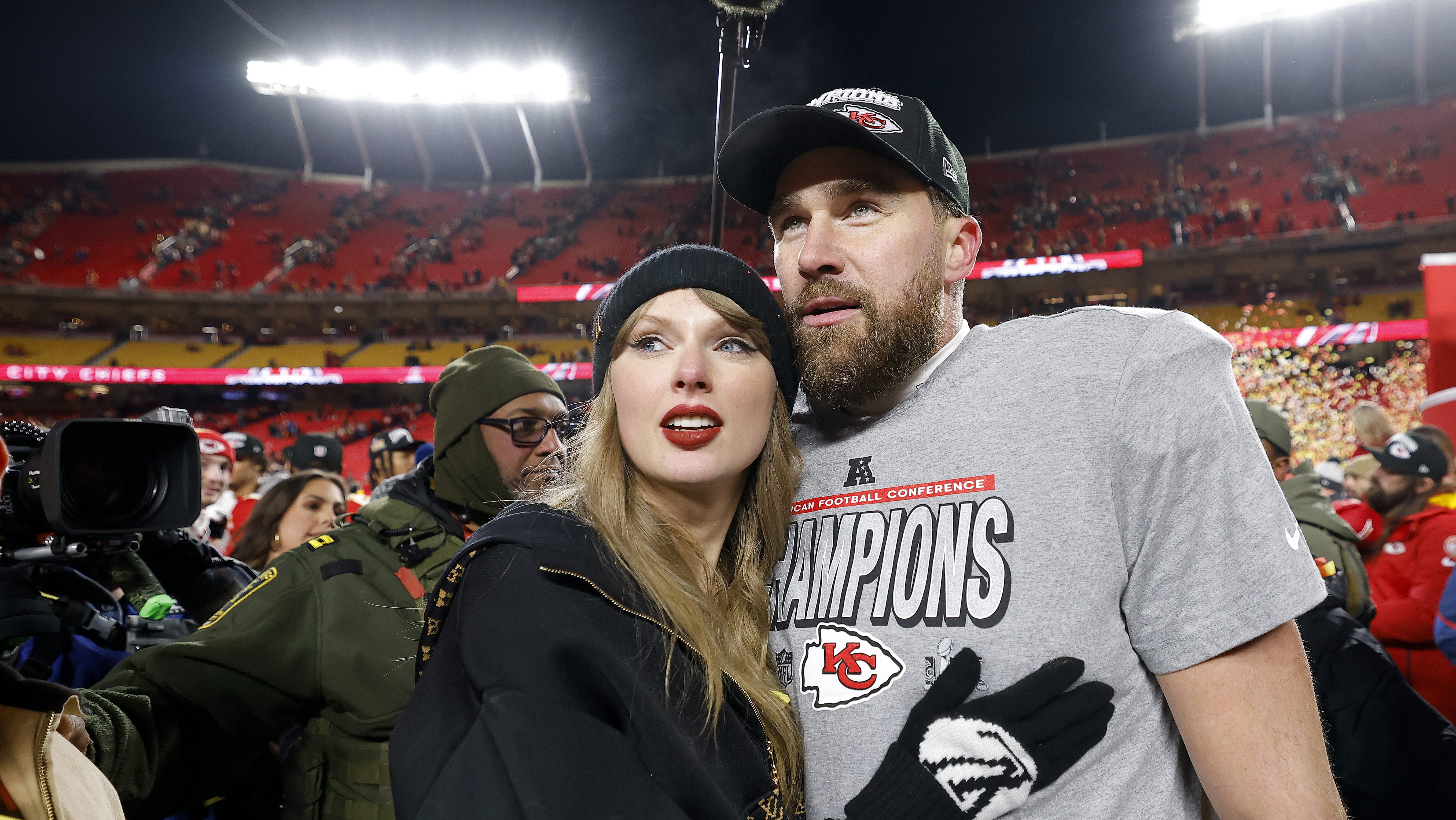 Taylor Swift and Travis Kelce