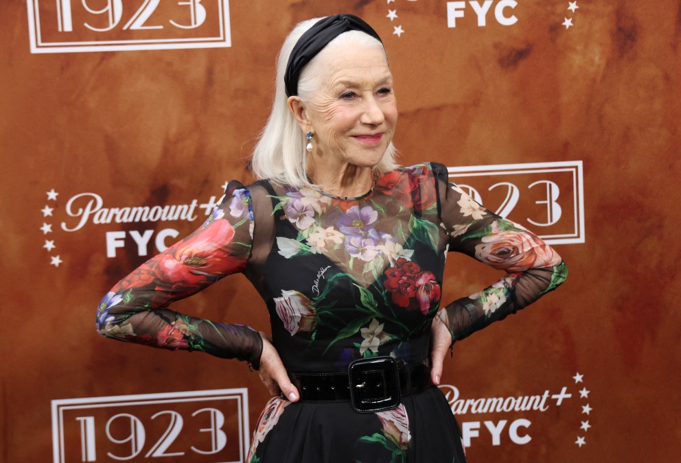 British actress Helen Mirren
