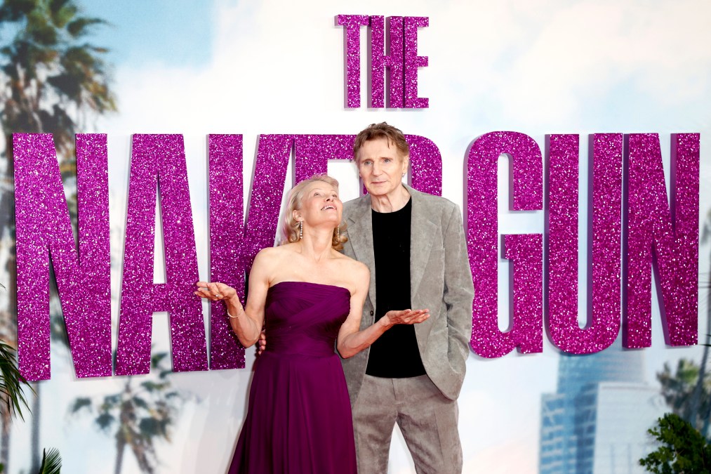 Pamela Anderson and Liam Neeson