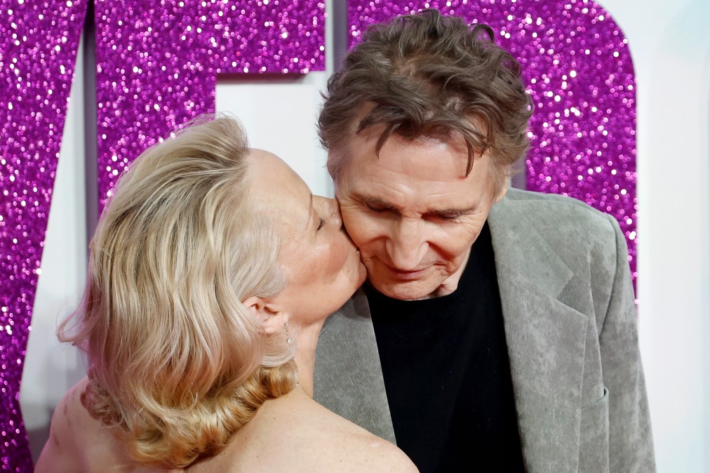 Pamela Anderson and Liam Neeson 