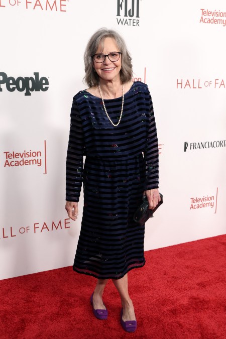 US actress Sally Field attends the Television Academy's 27th annual Hall of Fame ceremony