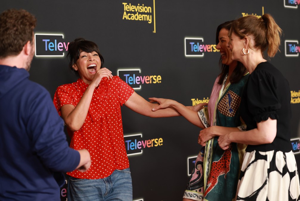 Tamara Taylor, Michaela Conlin, and Emily Deschanel