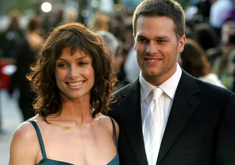 Actress Bridget Moynahan and quarterback Tom Brady and arrives at the Vanity Fair Oscar Party in 2005