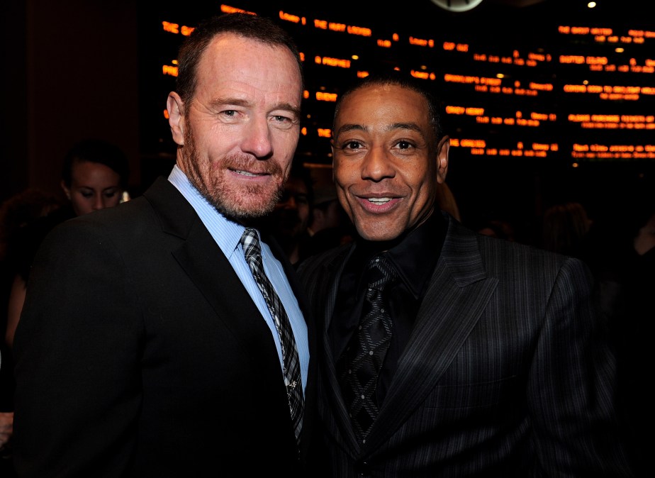Actor Bryan Cranston and actor Giancarlo Esposito 