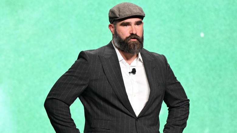 Jason Kelce standing onstage