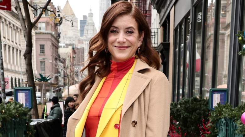 Kate Walsh smiling at Emily in Paris event